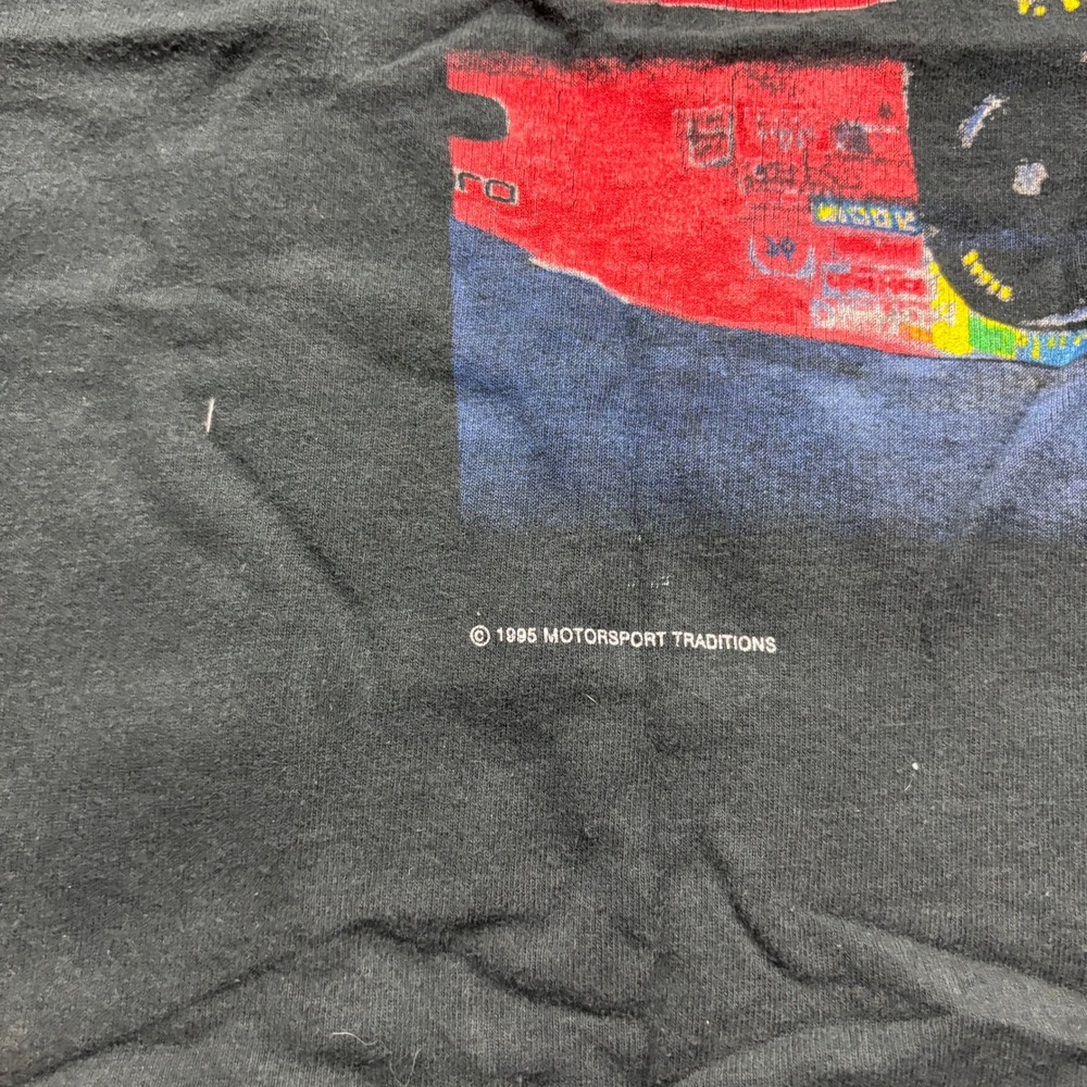 Vintage 1995 Nascar Jeff Gordon Racing Graphic Black T-Shirt Men's Size XL - Picture 6 of 8